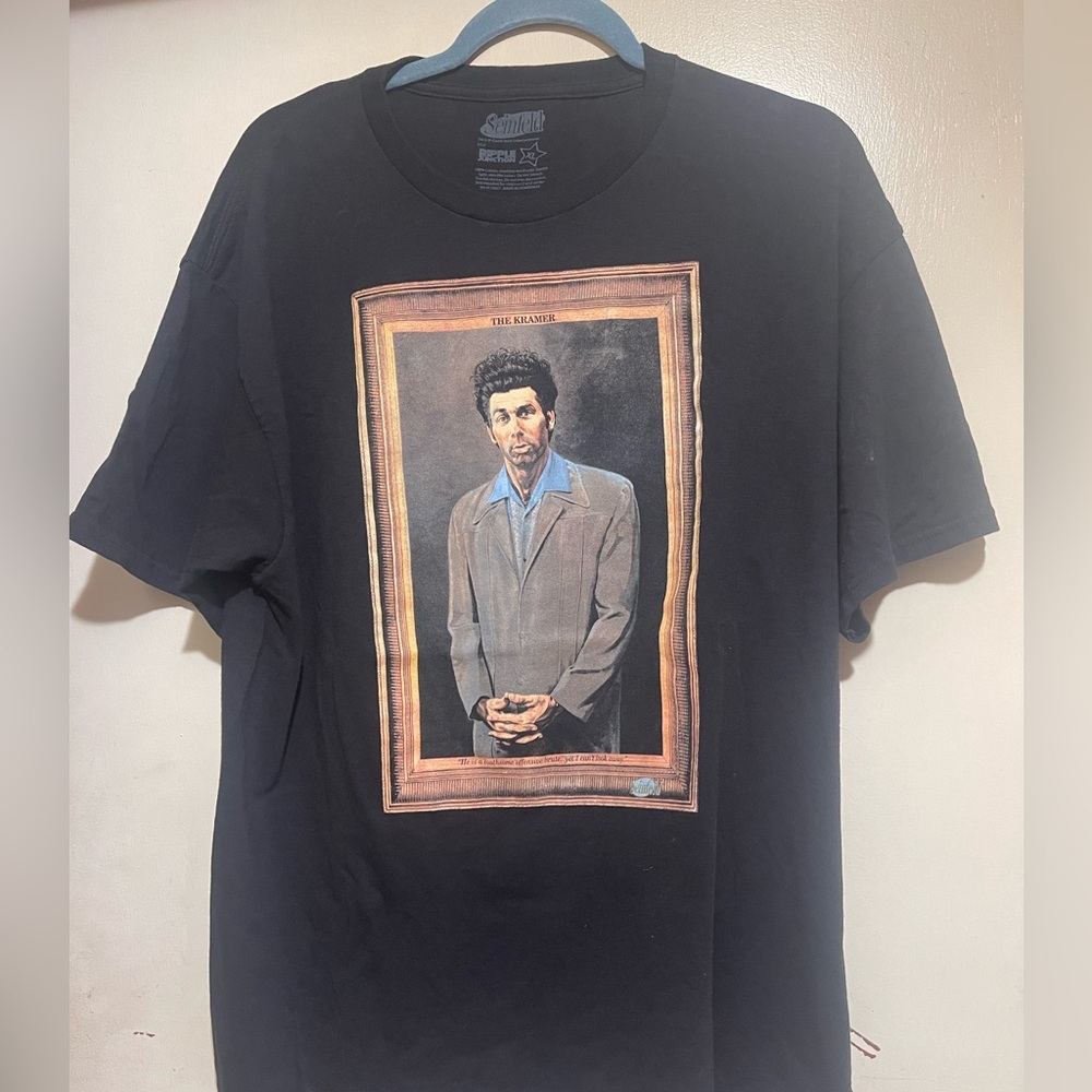Kramer Ripple Junction Black Graphic Tee with Framed Portrait Print